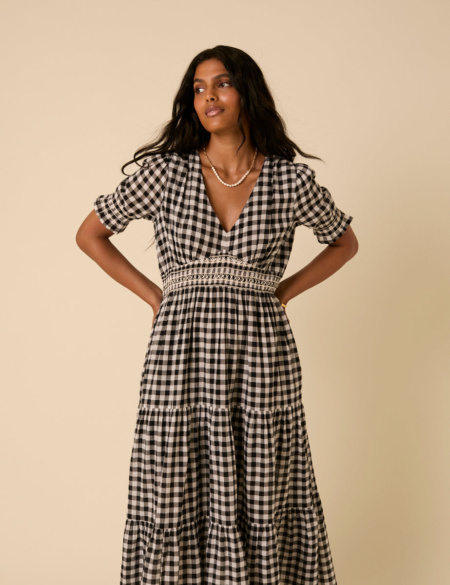 Black Polka Dot Long Sleeve Olivia Mini Dress | Nobody's Child